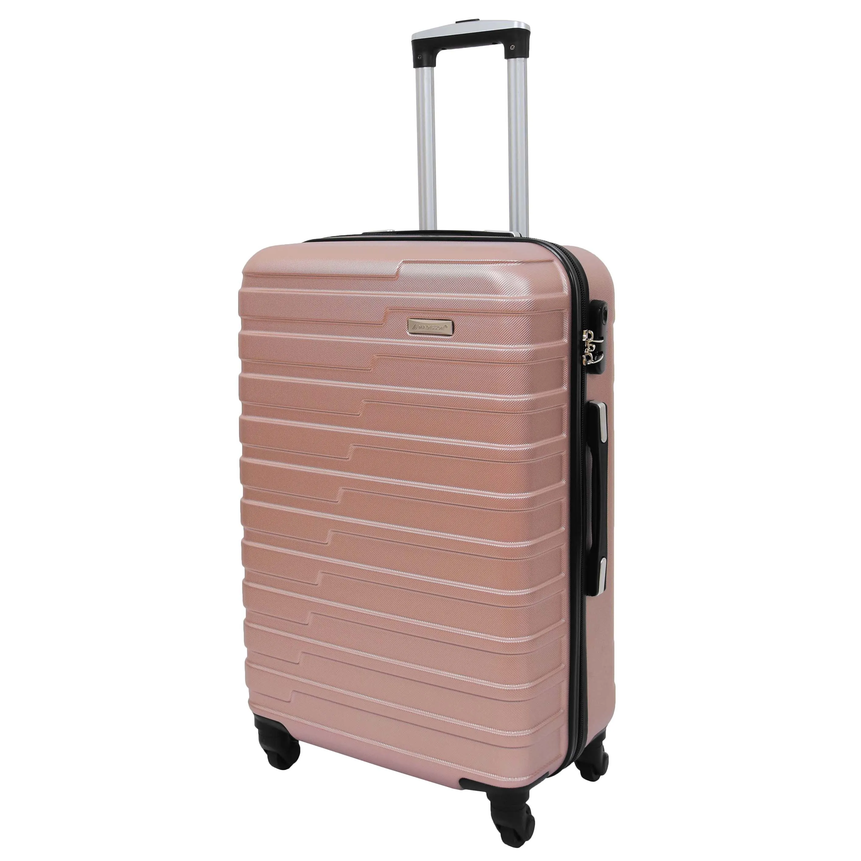 Hard Shell Four Wheel Luggage Digit Lock Sega Rose Gold