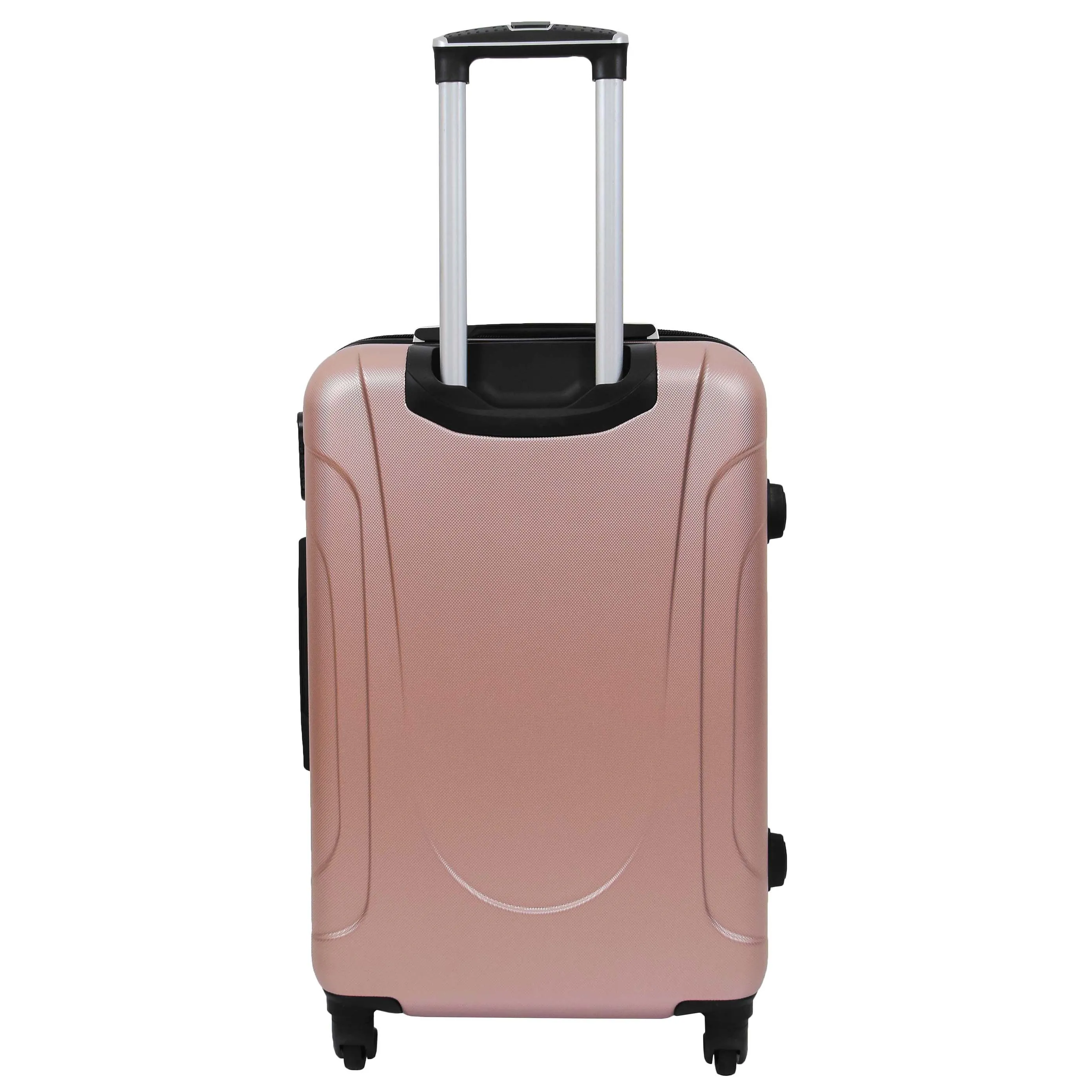 Hard Shell Four Wheel Luggage Digit Lock Sega Rose Gold