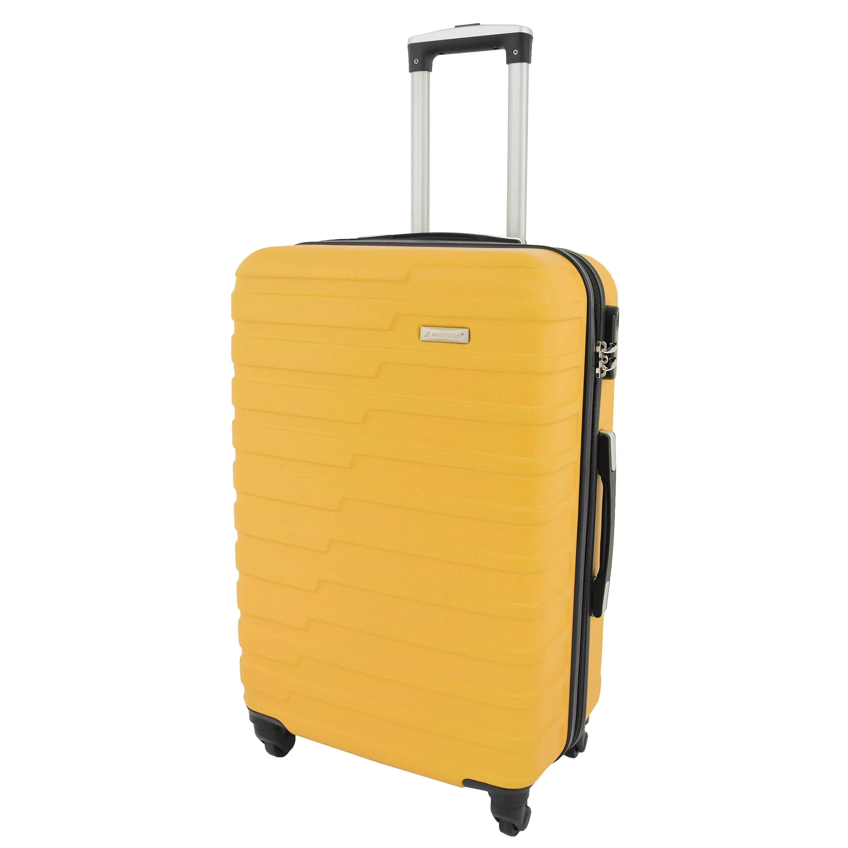 Hard Shell Four Wheel Luggage Digit Lock Sega Yellow