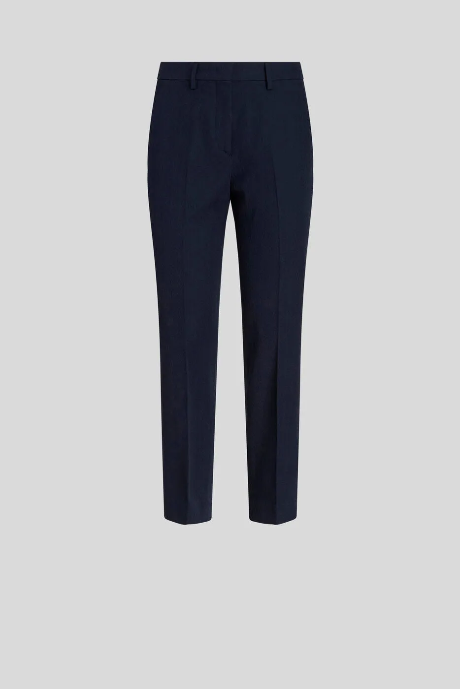 High Waist Cotton Trousers