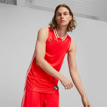 Hoops Team Men's Basketball Jersey | PUMA Red | PUMA Basketball | PUMA 