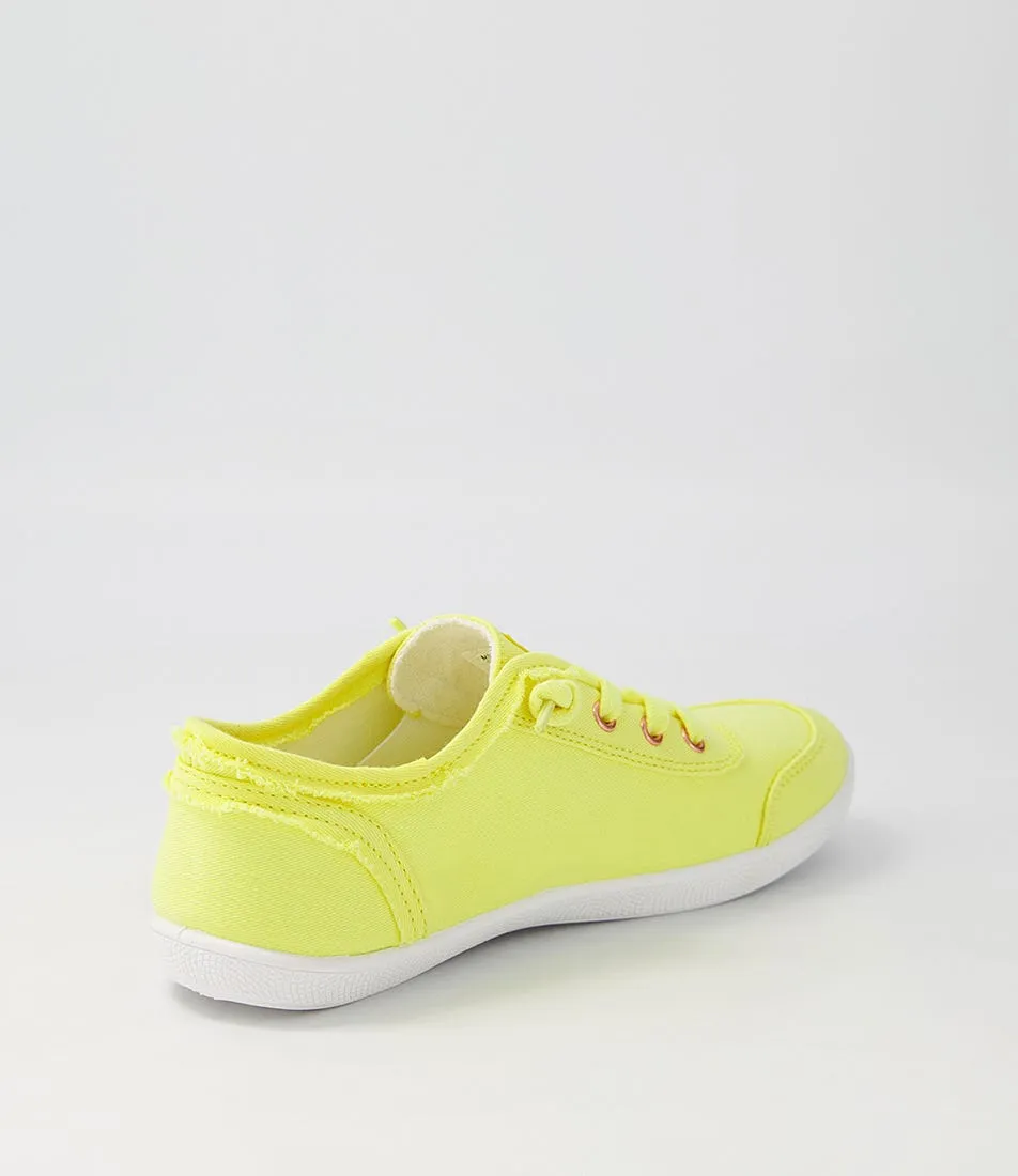 I LOVE BILLY Mynka Lemon Canvas Sneakers