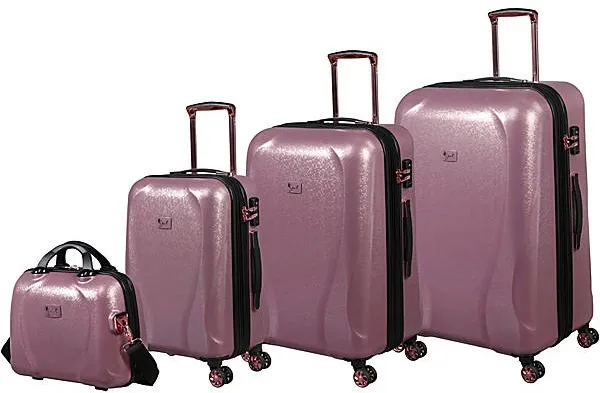 it Girl Sparkle Hardside 4-Piece Luggage Set 