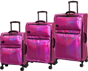 it Girl Spellbound Holographic 3-Piece Luggage Set 