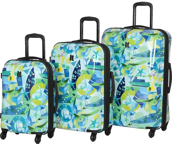 IT Luggage Samara Painted Fish 3-Piece Luggage Set 