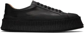 Jil Sander Black Calfskin Sneakers