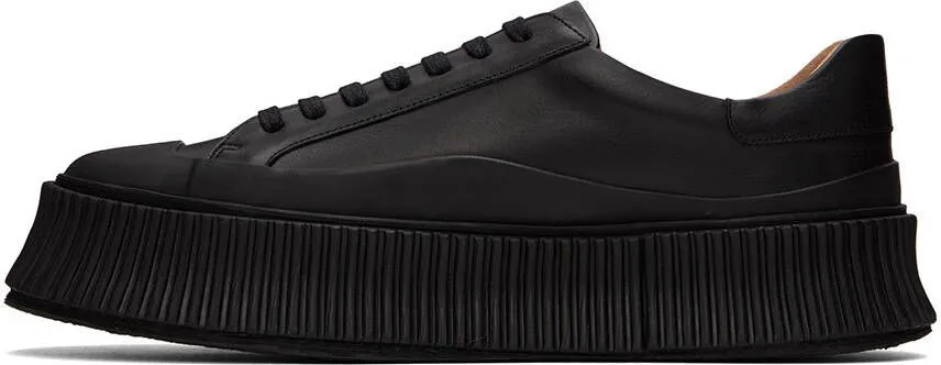 Jil Sander Black Calfskin Sneakers