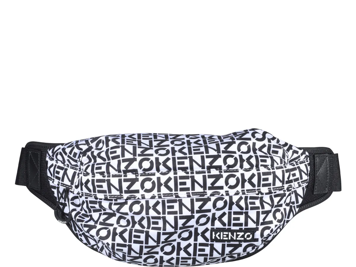 Kenzo Allover Logo Printed Belt Bag