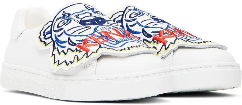 Kenzo Kids White Tiger Sneakers