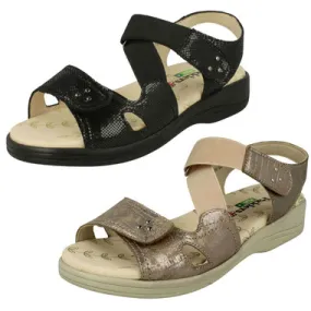 Ladies Padders Hook & Loop Fastening Sandals Cruise