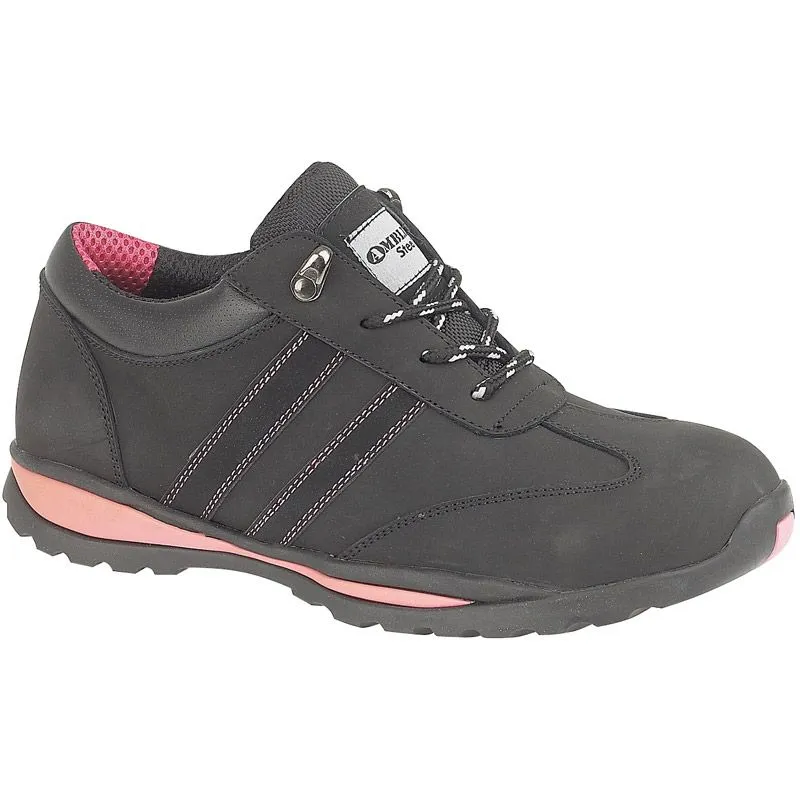 Ladies Safety Work Trainers Black