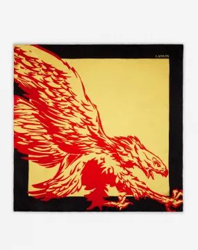 LANVIN x FUTURE PRINTED SILK EAGLE SCARF