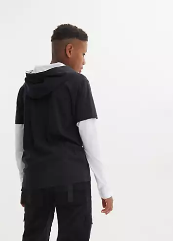 Layered T-Shirt Hoodie by bonprix | Look Again