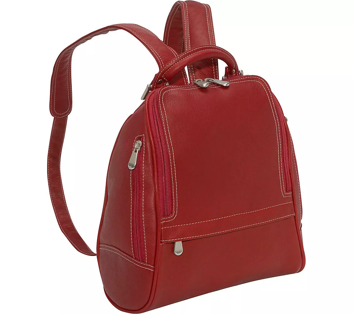 Le Donne Leather Medium Backpack -U-Zip