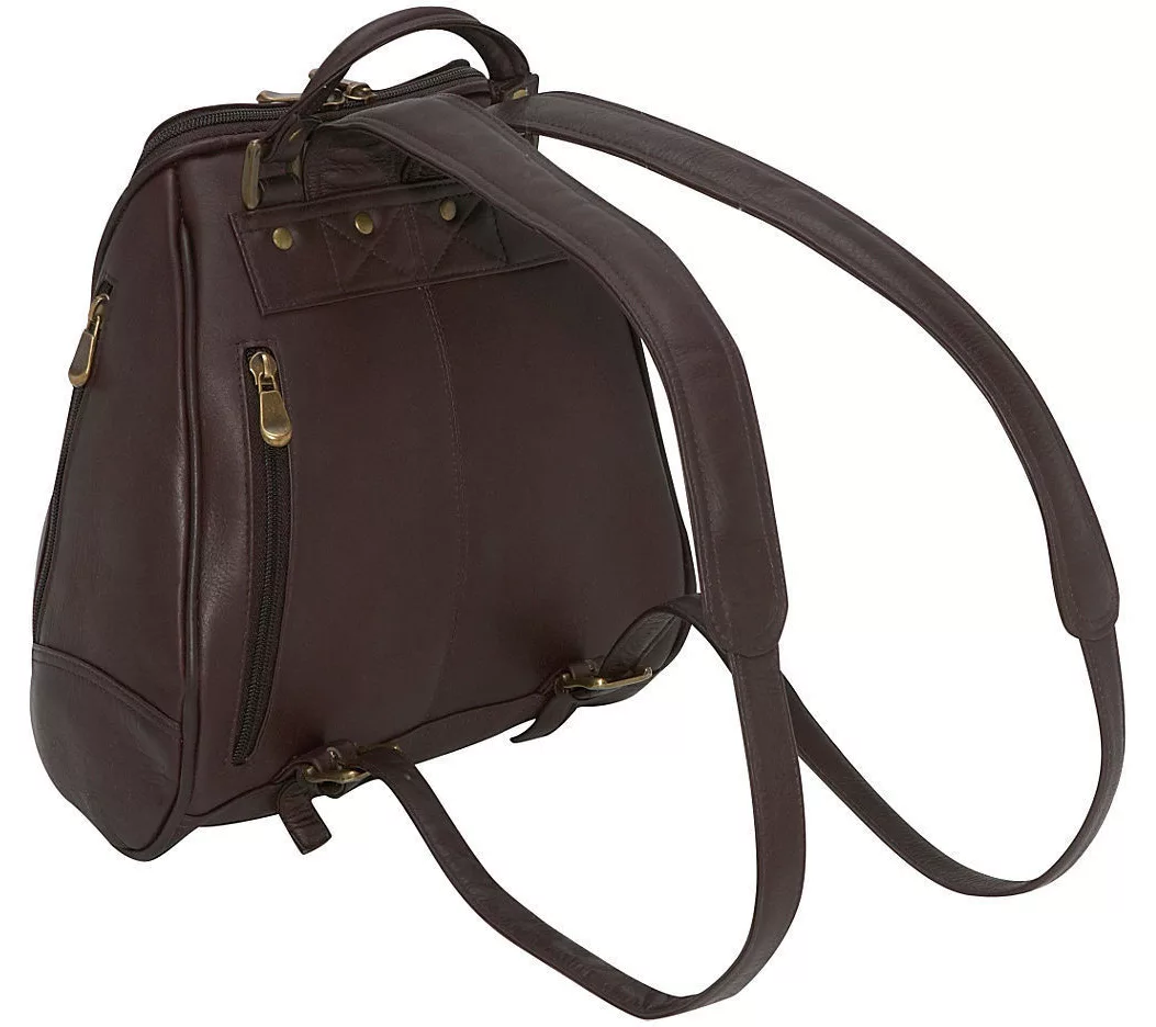 Le Donne Leather Medium Backpack -U-Zip