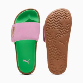 Leadcat 2.0 Palermo Foil Slides Unisex | Pink Delight-PUMA Gold-PUMA Green-Gum | PUMA Shop All Puma | PUMA 