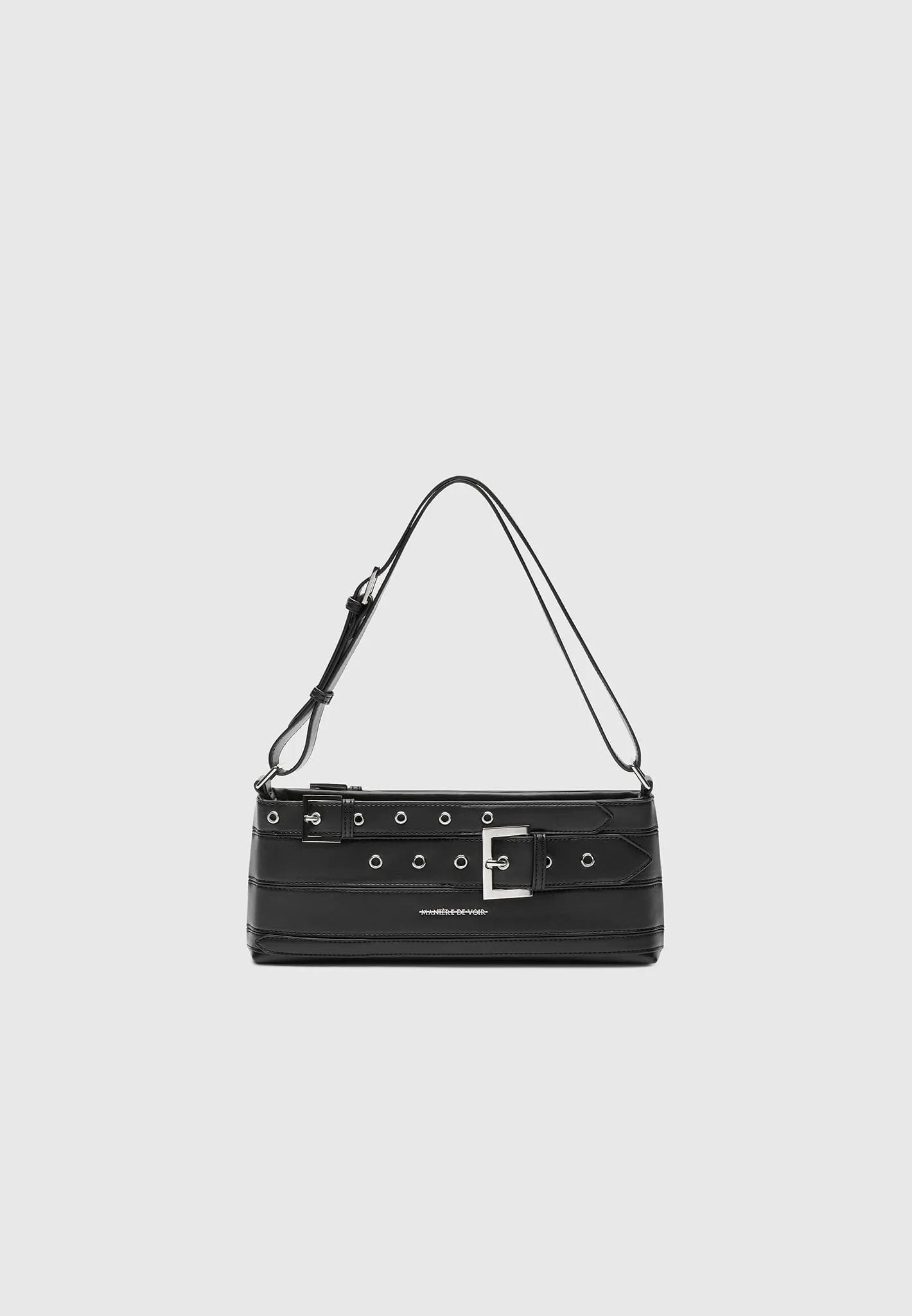 Leather Eiffel Belt Bag - Black