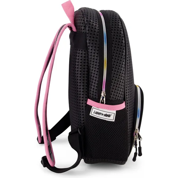 Light + Nine Starter Backpack, Rainbow Pink