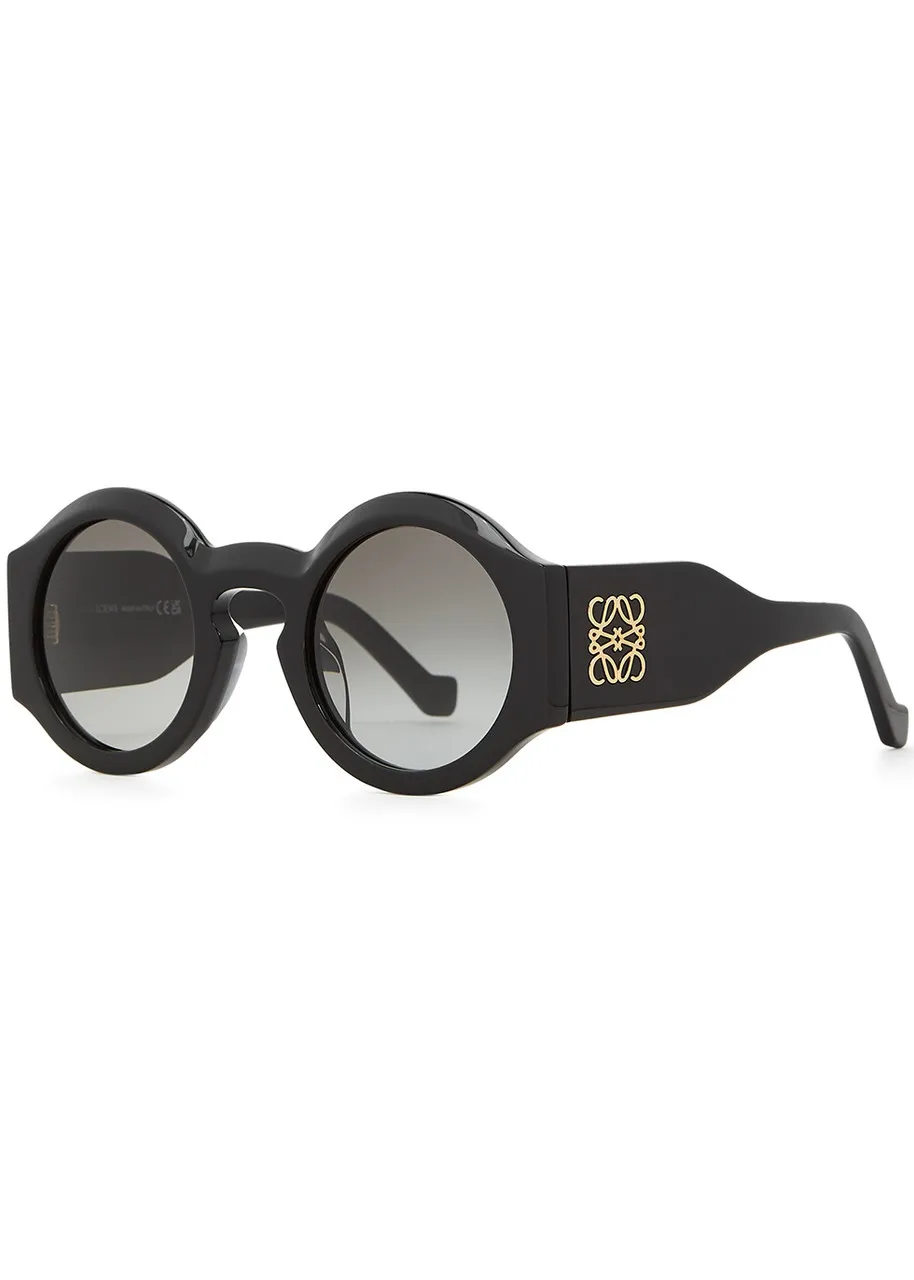 LOEWE Black round-frame sunglasses -                         -                     -                