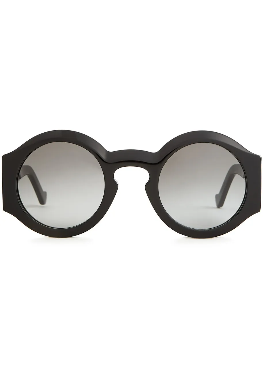 LOEWE Black round-frame sunglasses -                         -                     -                