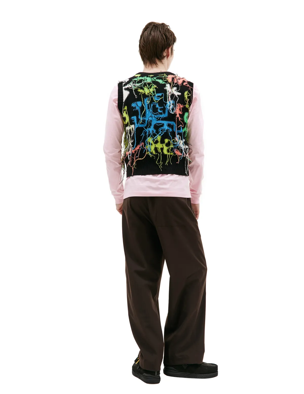 LOVERBOY Intarsia Knit Vest - Print