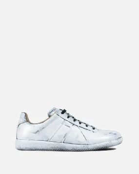 Maison Margiela Hand-Painted Replica Sneakers in White/Black