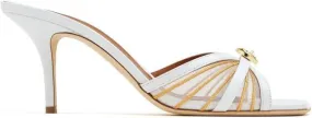 Malone Souliers engraved-detail 70mm mule sandals White