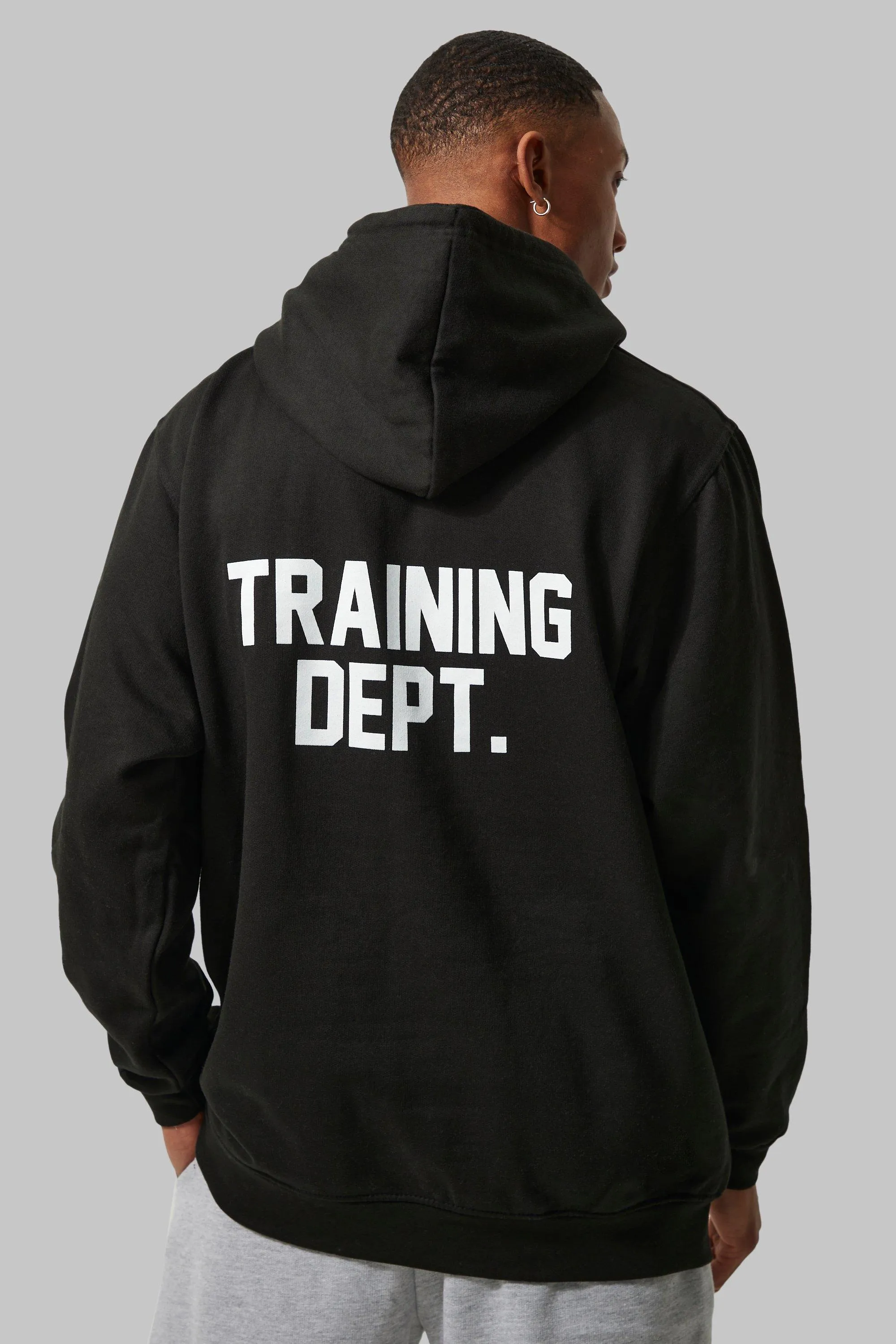 Man Active Training Dept Oversized Hoodie | boohooMAN UK