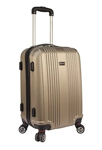 Mancini Leather Goods Inc Men'S Abs 20'' Lightweight Carry-On Spinner Luggage 21.5