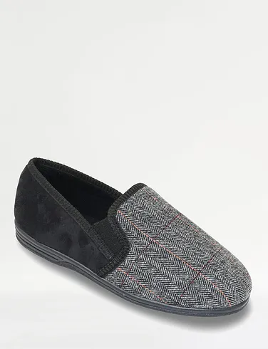 Mens Wide-Fit Slipper