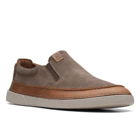 Men's Clarks Gereld Step Taupe Suede Shoe