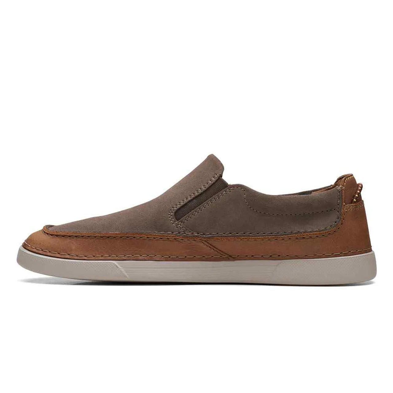 Men's Clarks Gereld Step Taupe Suede Shoe