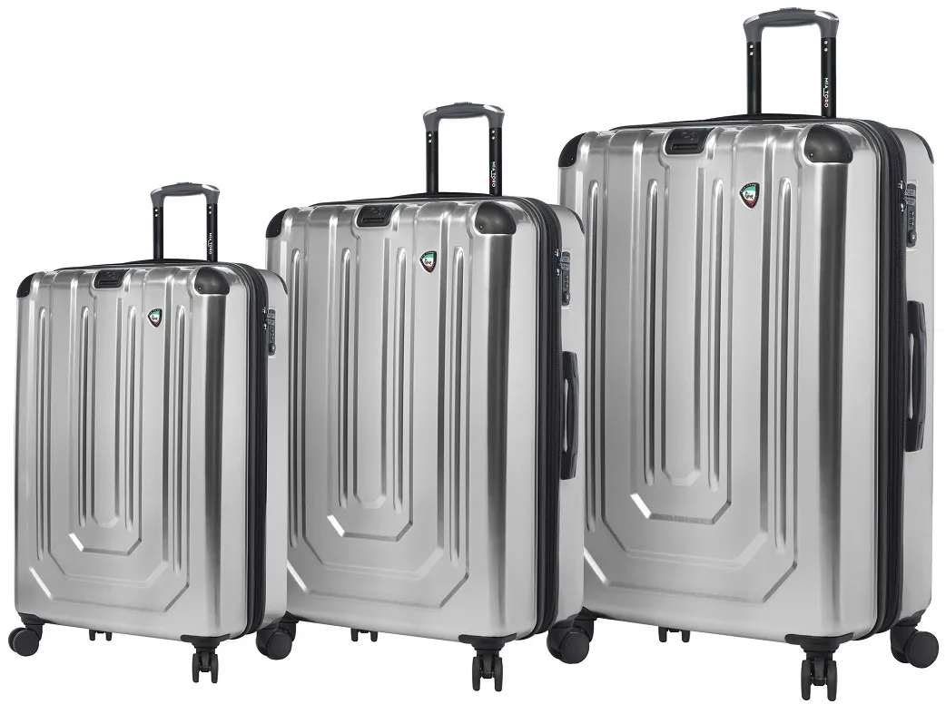 Mia Toro Alluminio 3-Piece Luggage Set 