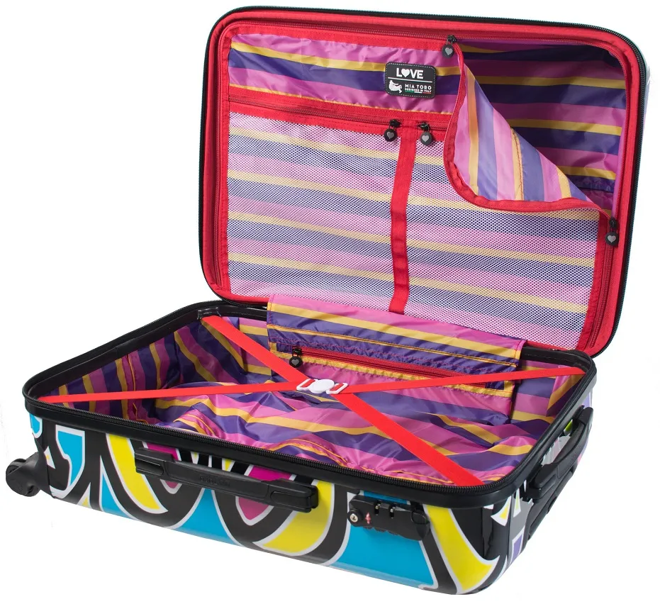 Mia Toro Love Collection Pop 3-Piece Luggage Set 