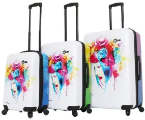 Mia Toro Prado Natural Beauty 3-Piece Luggage Set 