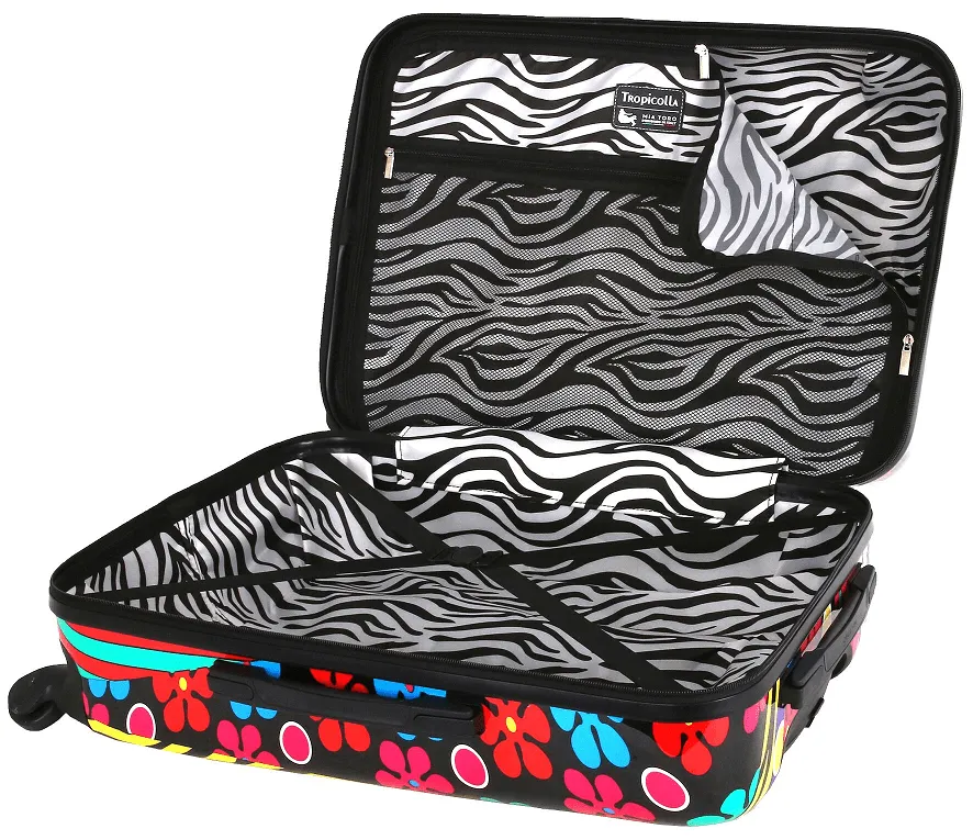 Mia Toro Tropicolla Multicolor 3-Piece Luggage Set 