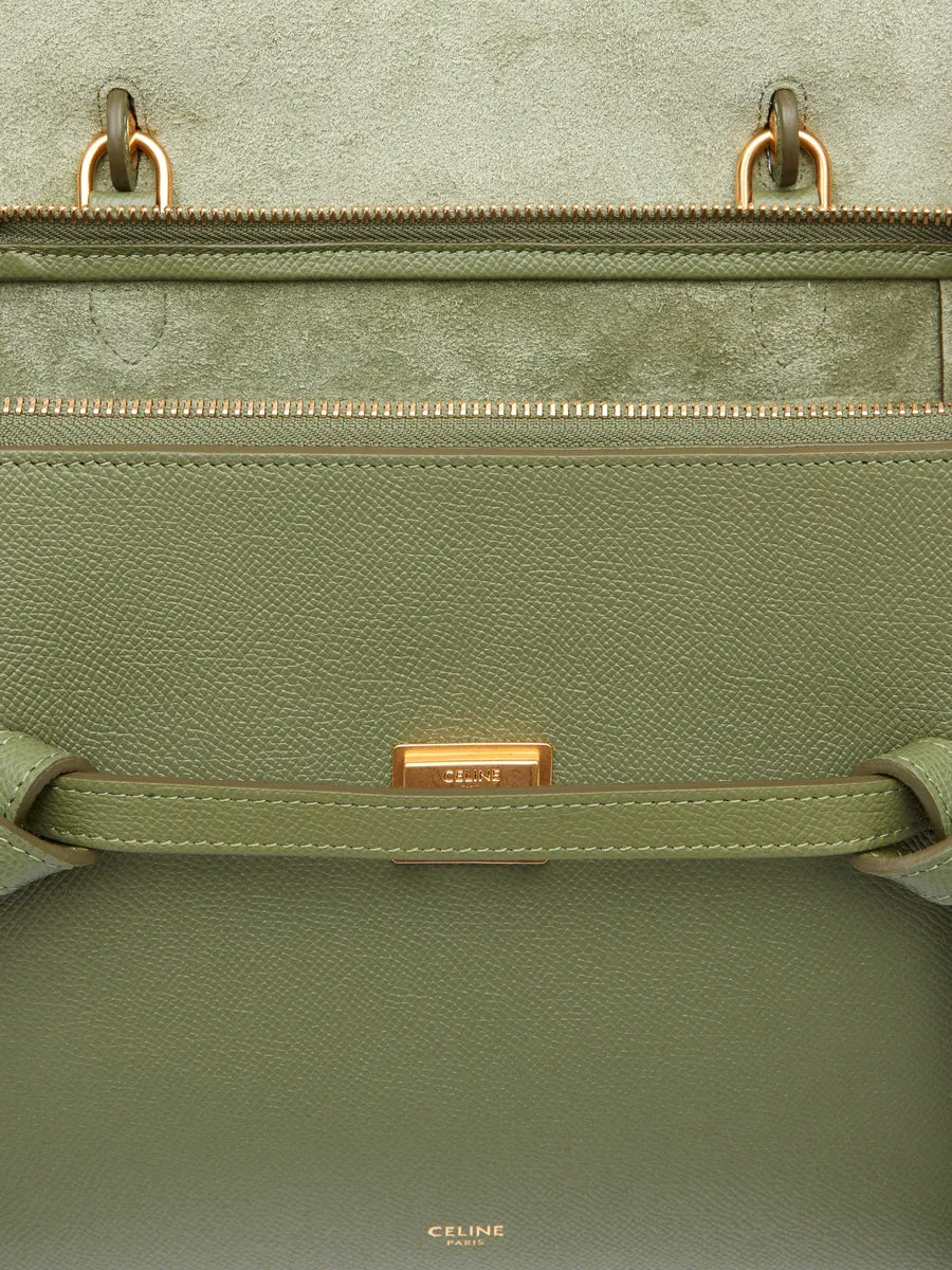 Micro Belt Bag in Grained Calfskin in Light Khaki