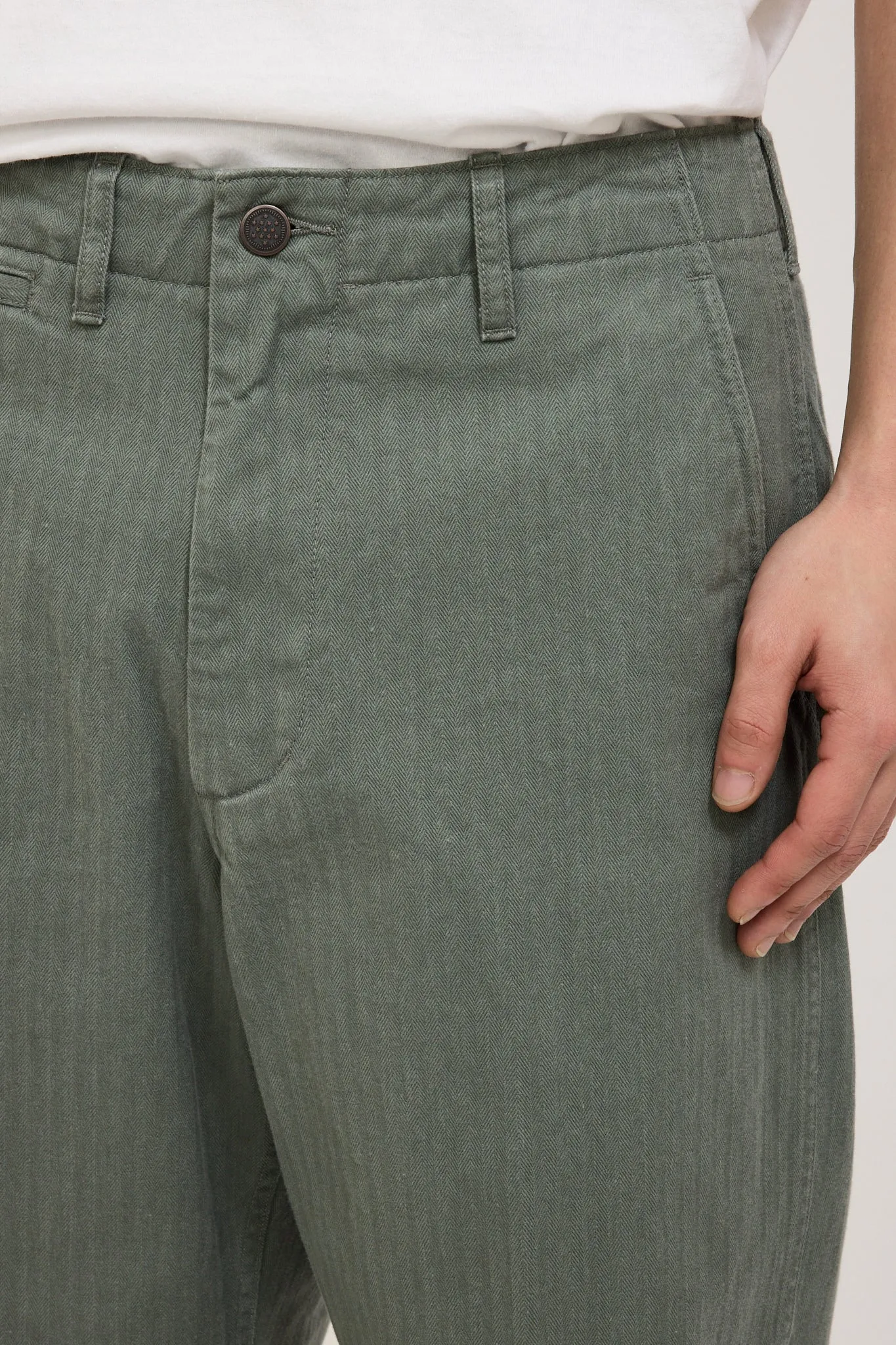 MIL Trousers Herringbone Sage