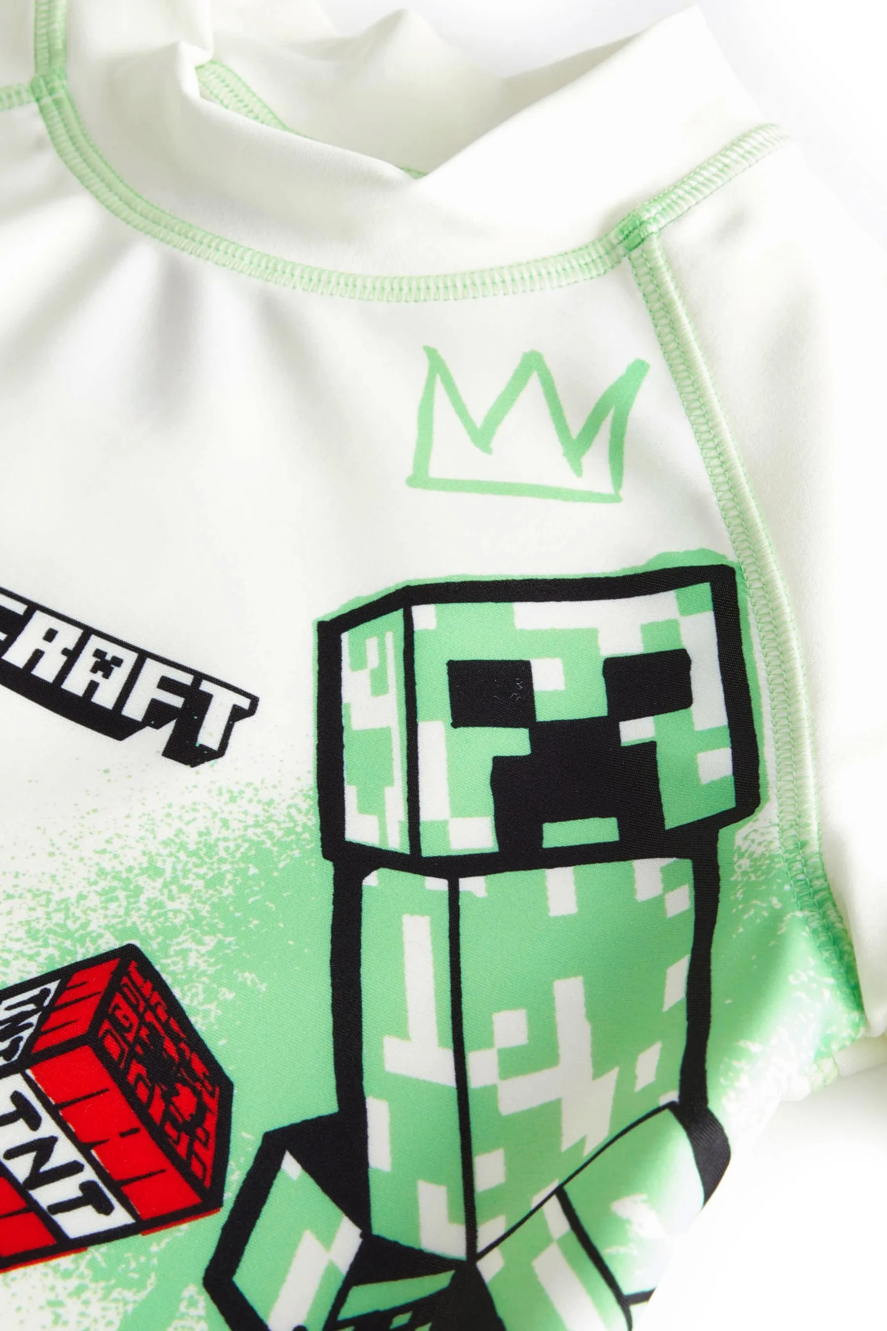 Minecraft Green Rash Vest (3-16yrs)