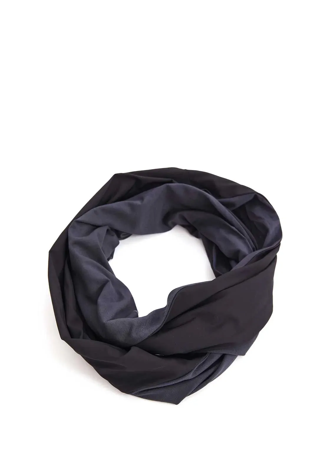 Naya 2 Tone Neck Scarf, Grey and Black