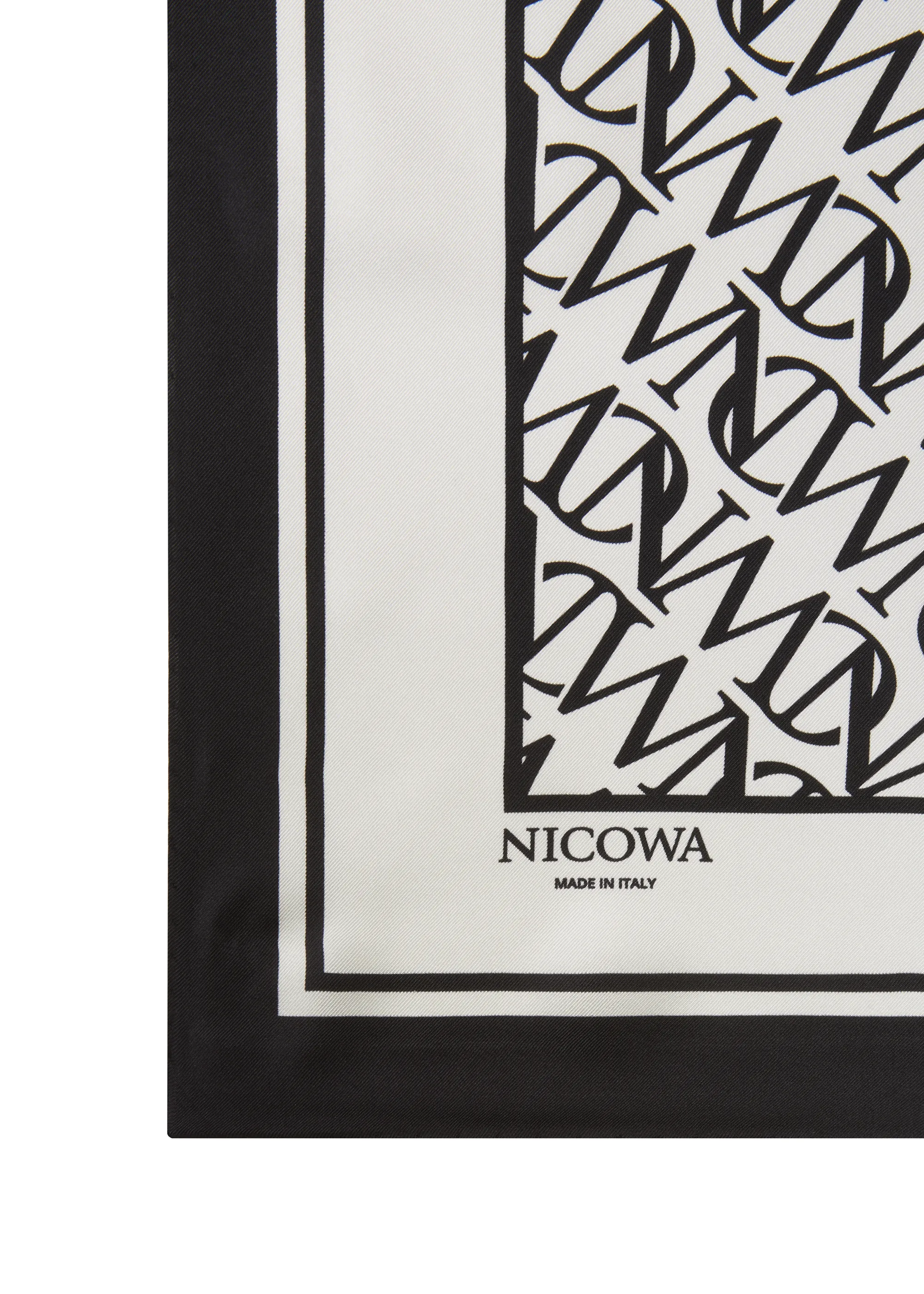 NCW silk scarf AURONA in BLACK