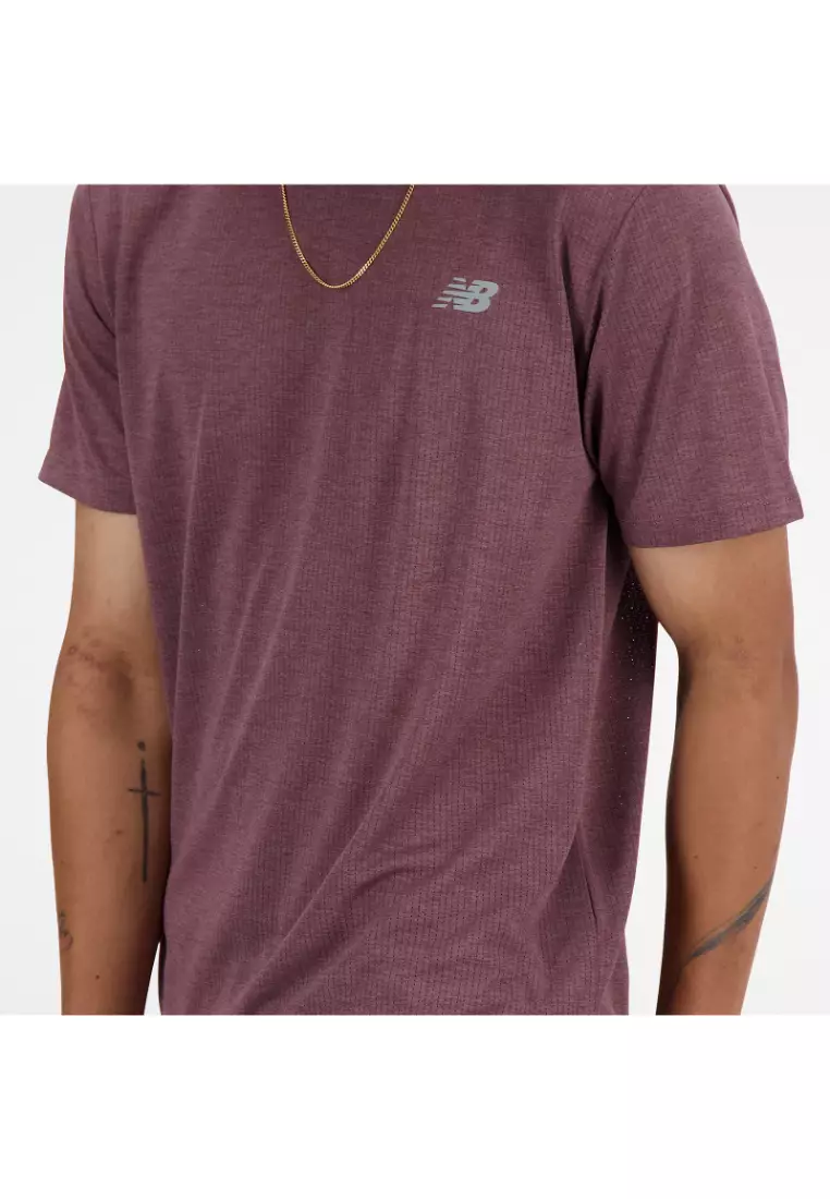 New Balance New Balance Mens Athletics T-Shirt - Licorice Heather