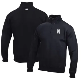 Northwestern Wildcats Black Big Cotton Quarter-Zip Pullover Sweatshirt