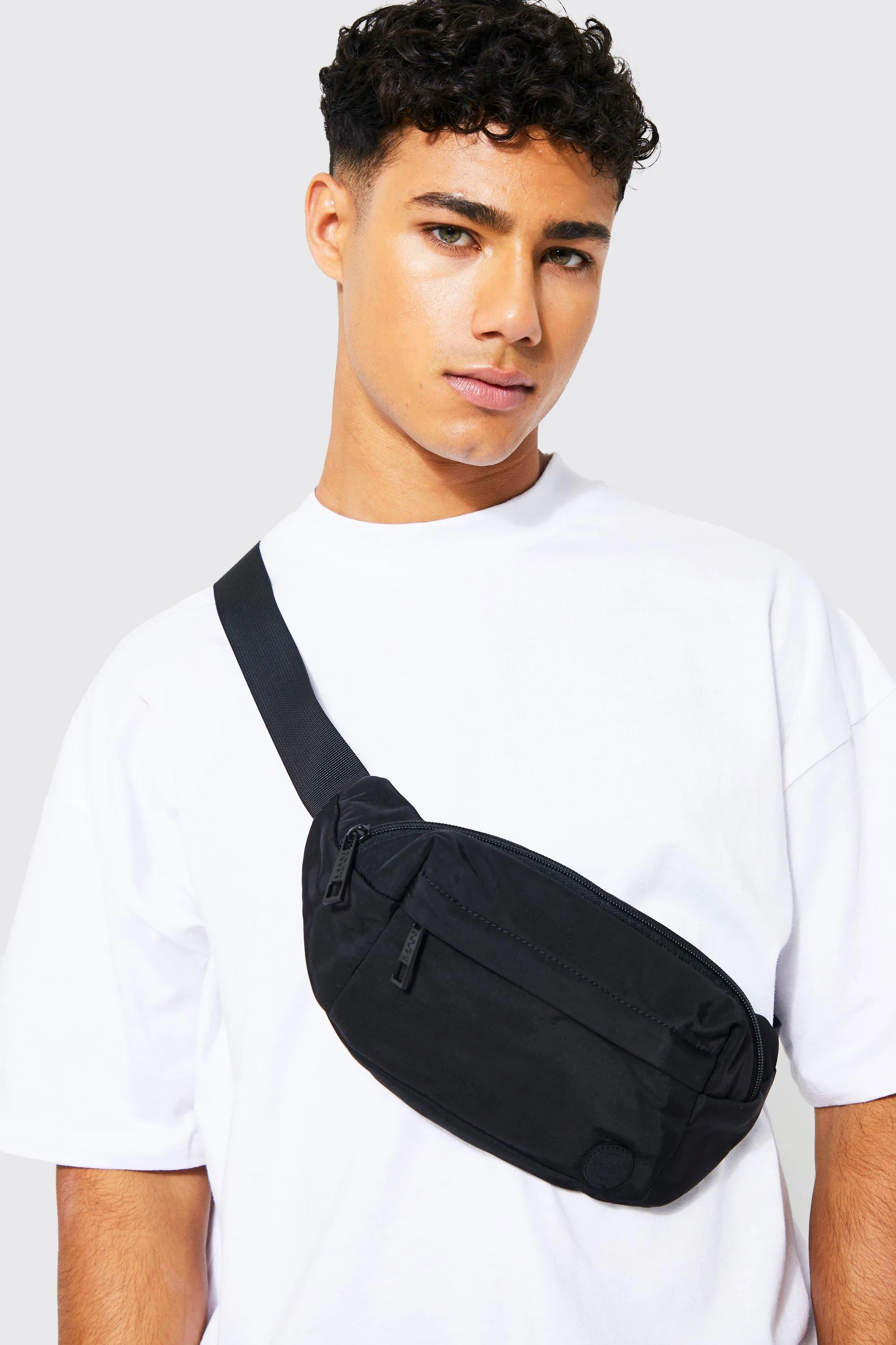 Nylon Bum Bag | boohooMAN UK