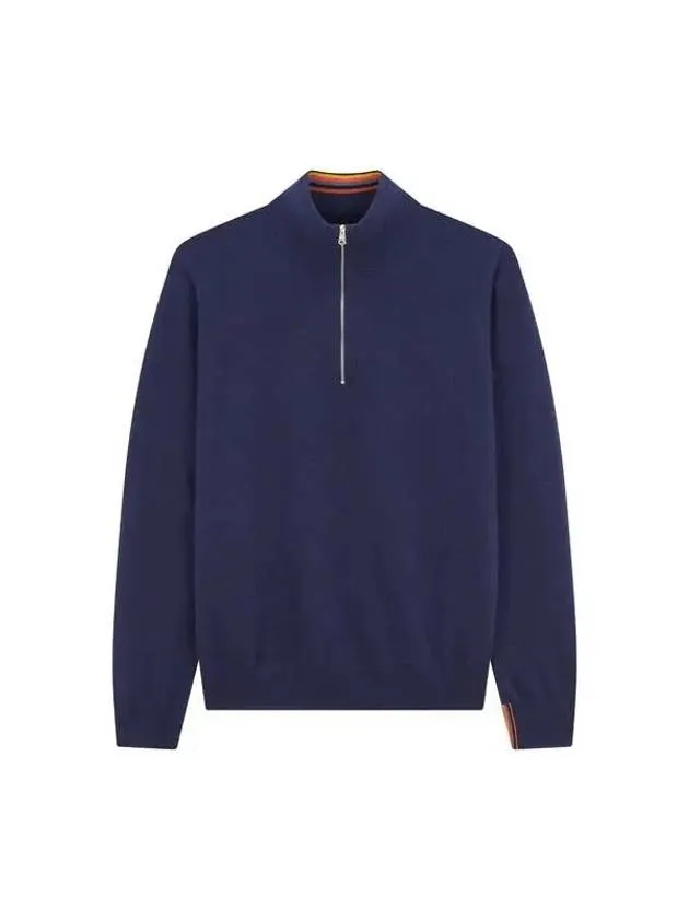 Overseas station season big chance 8 18 soft cashmere half zip up pullover navy 270593