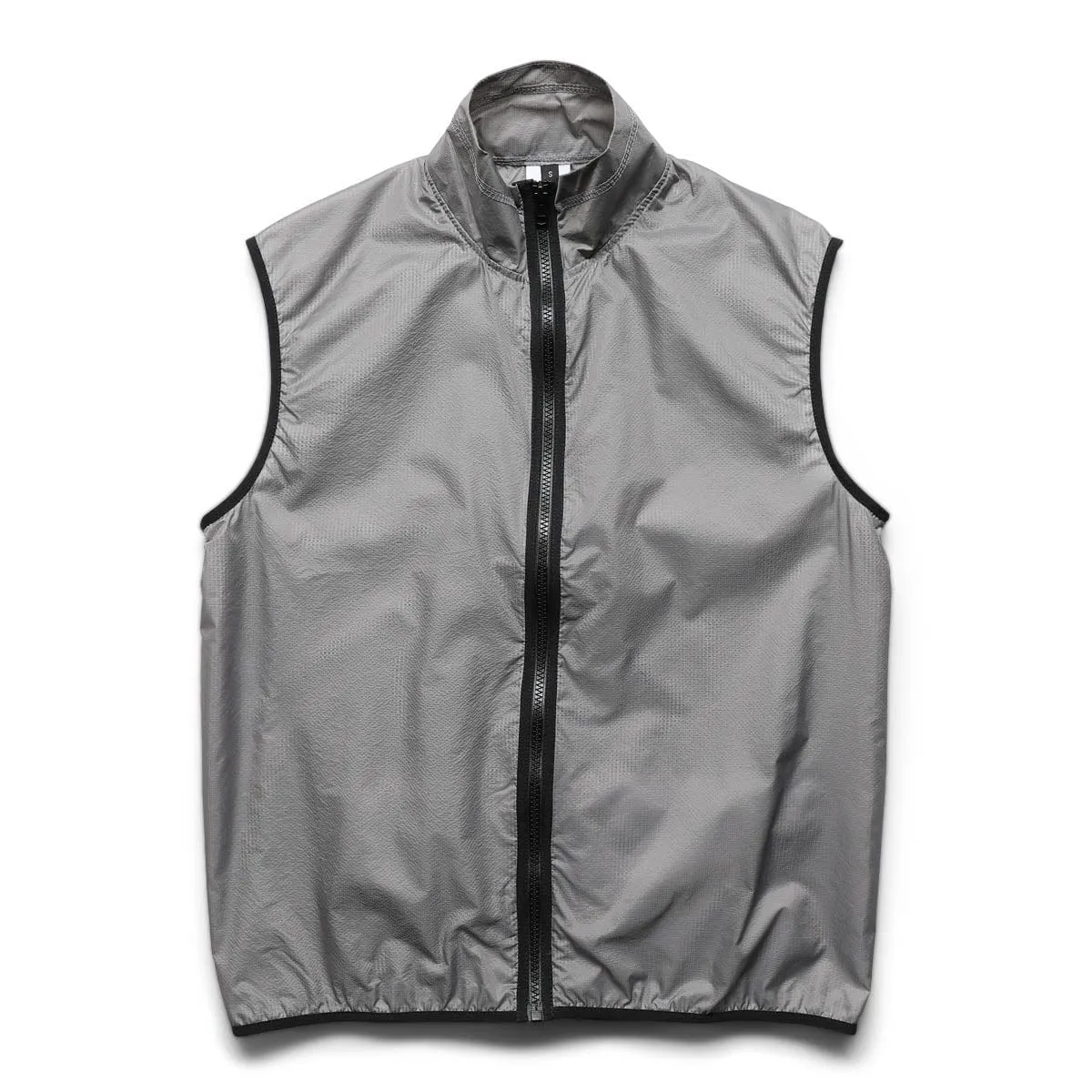 PACKABLE TRANSPARENT GRID NYLON FULL ZIP VEST Fog | Bodega