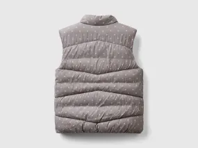 Padded "Rain Defender" vest - Dove Gray | Benetton