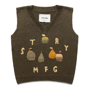 PARTY VEST OLIVE STAIRS | Bodega