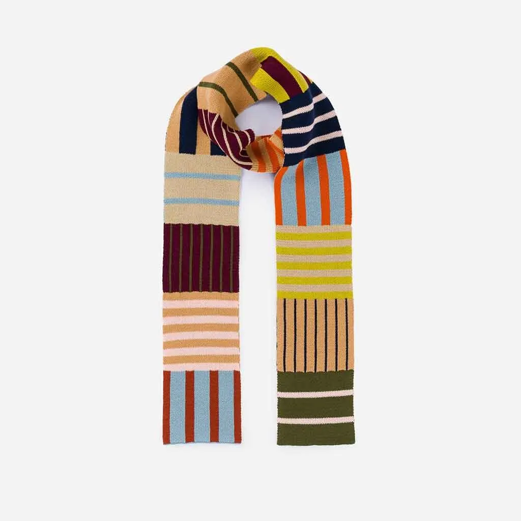 Patchwork Skinny Scarf