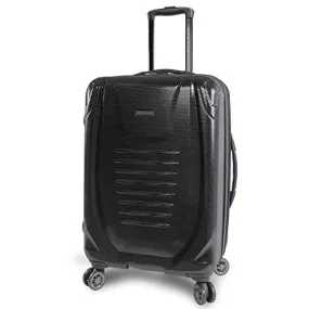 Perry Ellis Bauer 21 Hardside Carry-On Spinner Luggage, Black